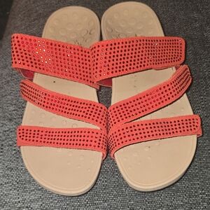 Vionic Red Canvas Slip-On Shoe